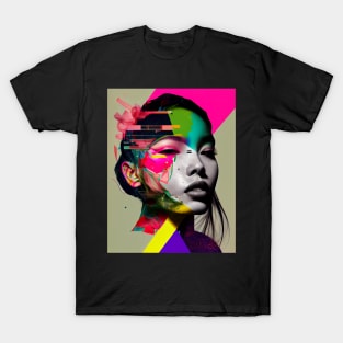 Modern woman in pop-art style T-Shirt